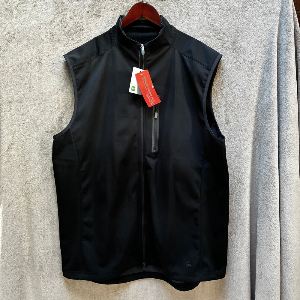 MEC Black Thermal Mititech Vest Mens XXL Layers Outdoors Functional Explore